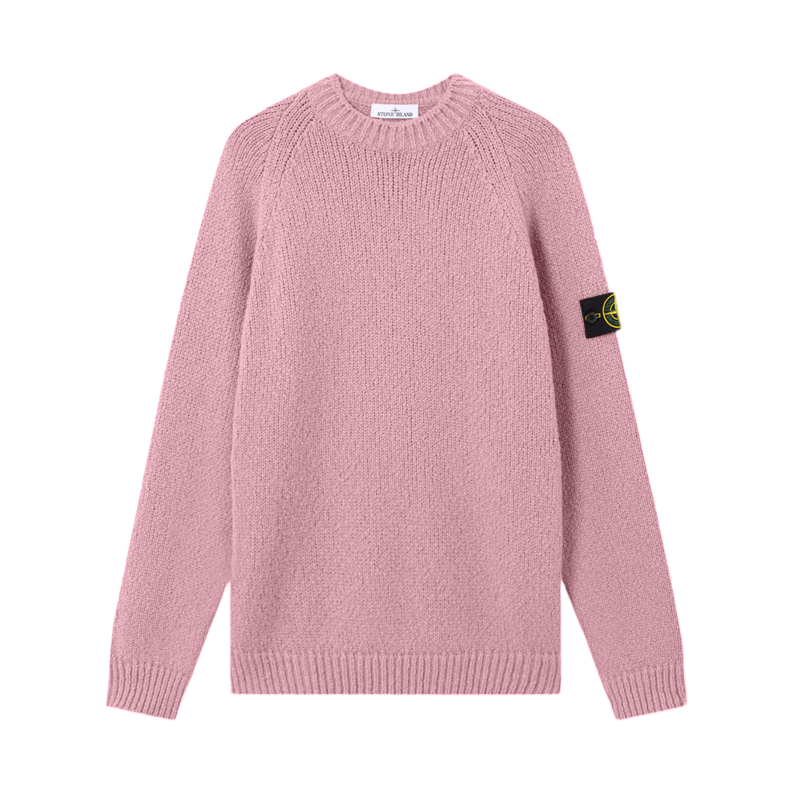 K2S1551000-50S00N1-V0M80 Stone Island 5100050 Fancy Yarn Mouliné Wool Crewneck Jumper with Raglan Sleeves Pink Melange - 25FW
