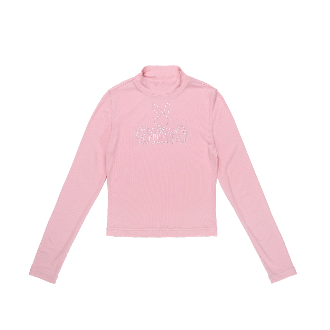 FVEG42252 [Dimito X PLAYBOY] Bunny Charmstone Neck Top Baby Pink