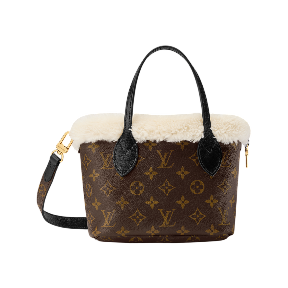 M26315 Louis Vuitton Neverfull Bandouliere Inside Out BB Monogram Shearing