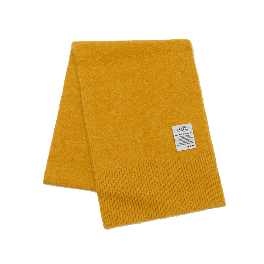 리끌로우 울터치 니트 머플러 머스타드(RECLOW Wool Touch Knit Muffler Mustard) - 1