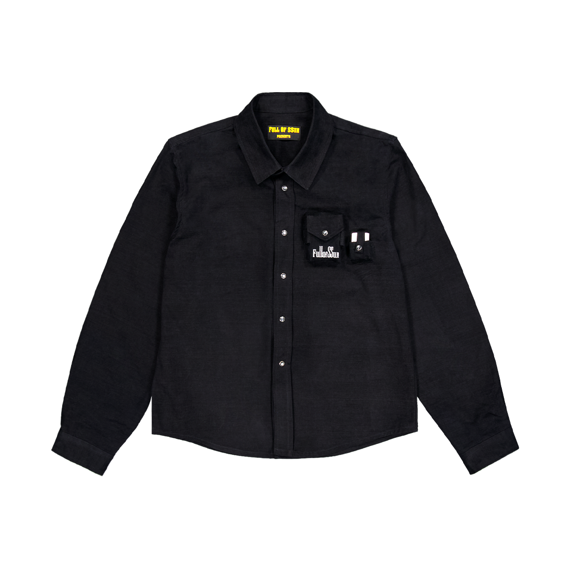 풀오브썬 시가렛 포켓 셔츠 블랙(Full of Ssun Cigarette Pocket Shirts Black)