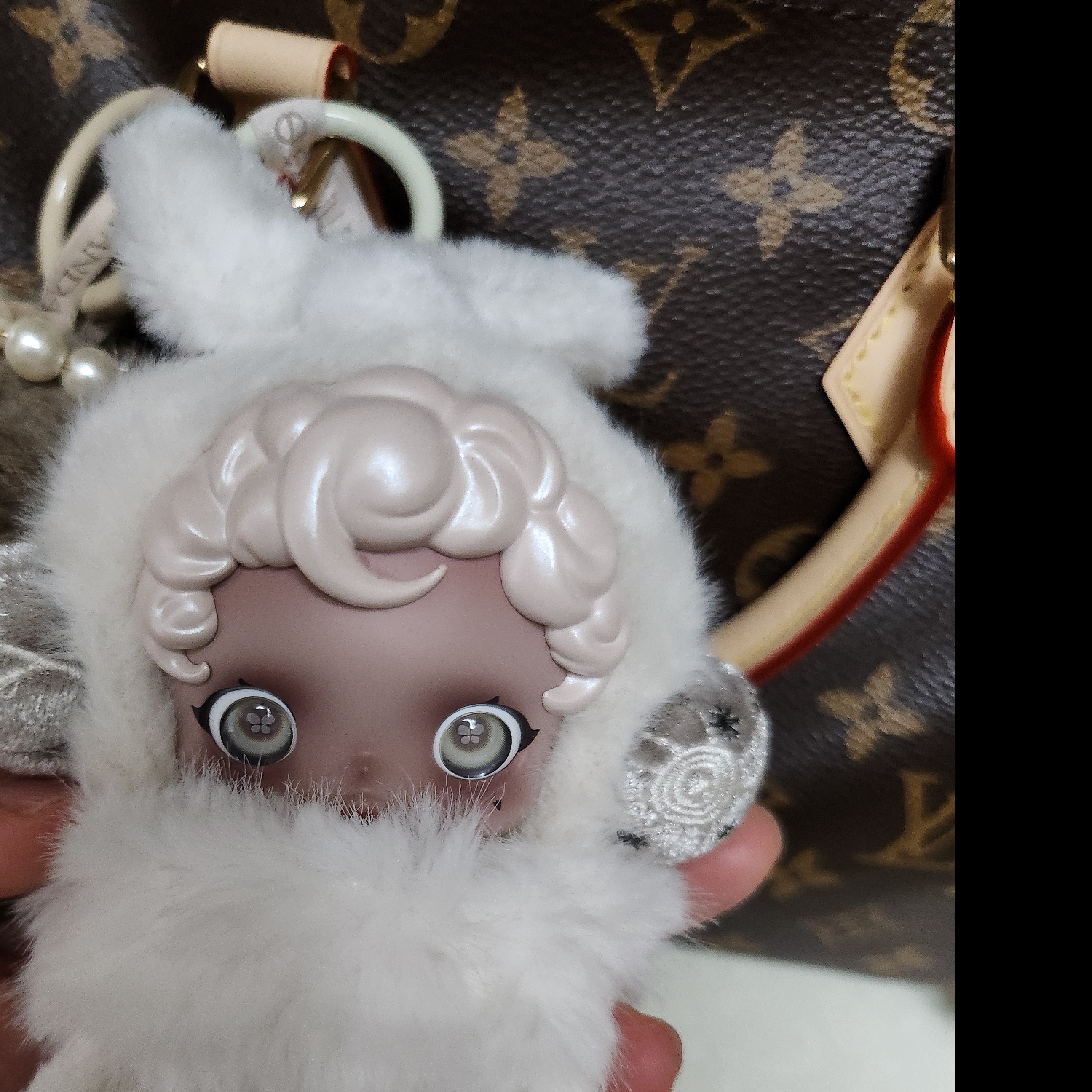 Pop Mart Skullpanda L’Impressionnisme Series Plush Doll Mist (Opened Case) 착용 스타일 - 1