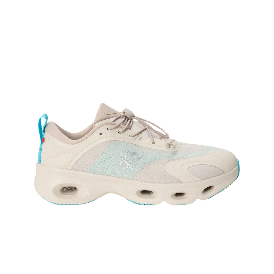 로에베 x 온 러닝 클라우드솔로 스니커즈 샌드 터콰이즈(Loewe x On Running Cloudsolo Sneakers Sand Turquoise)