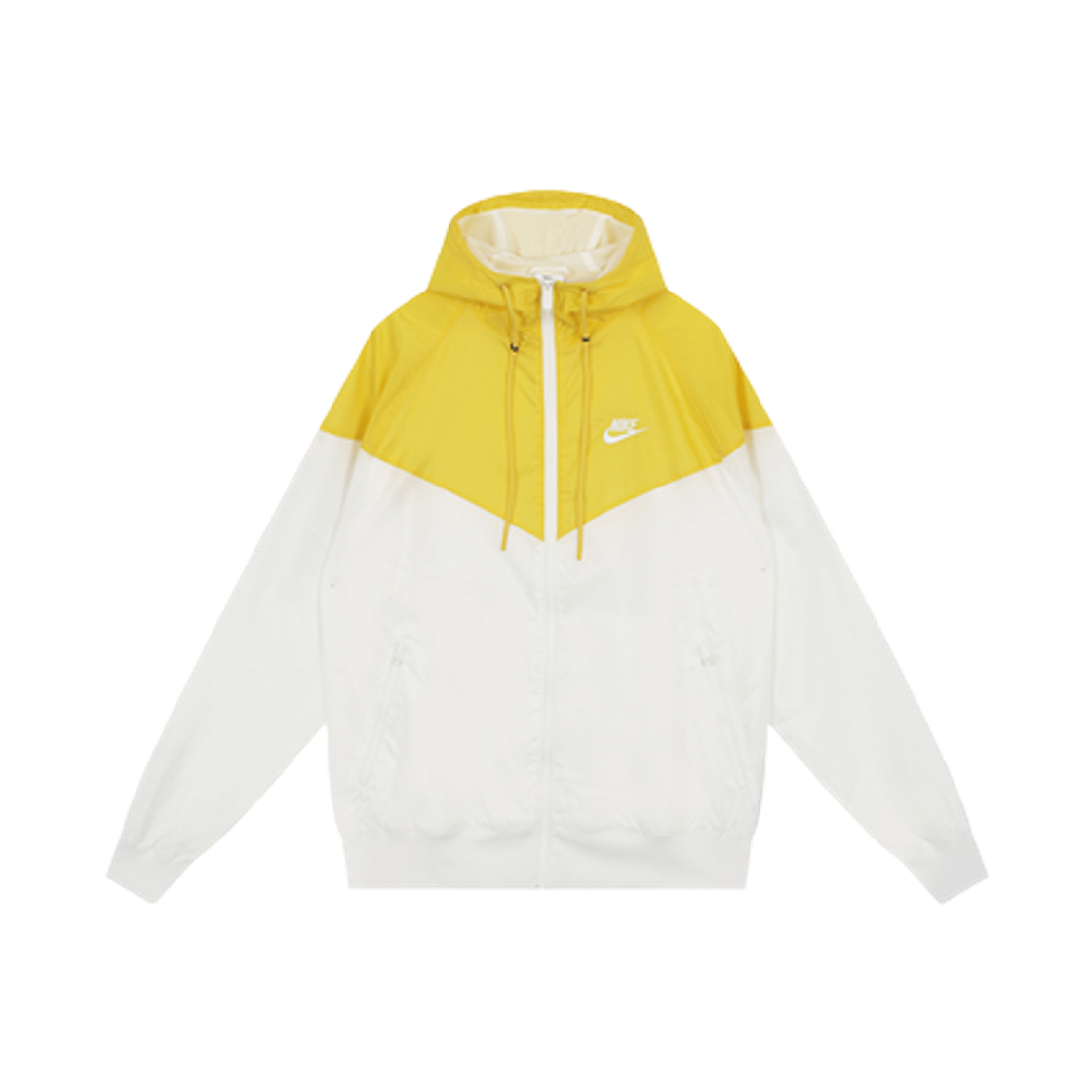나이키 NSW 윈드러너 후드 자켓 세일 라이트닝 - 아시아(Nike NSW Windrunner Hooded Jacket Sail Lightning - Asia)