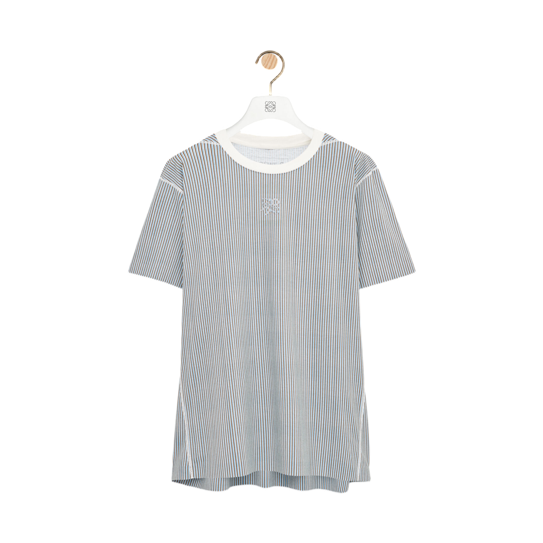 로에베 x 온 러닝 액티브 티셔츠 테크니컬 저지 베이지 블루(Loewe x On Running Active T-Shirt In Technical Jersey Beige Blue)