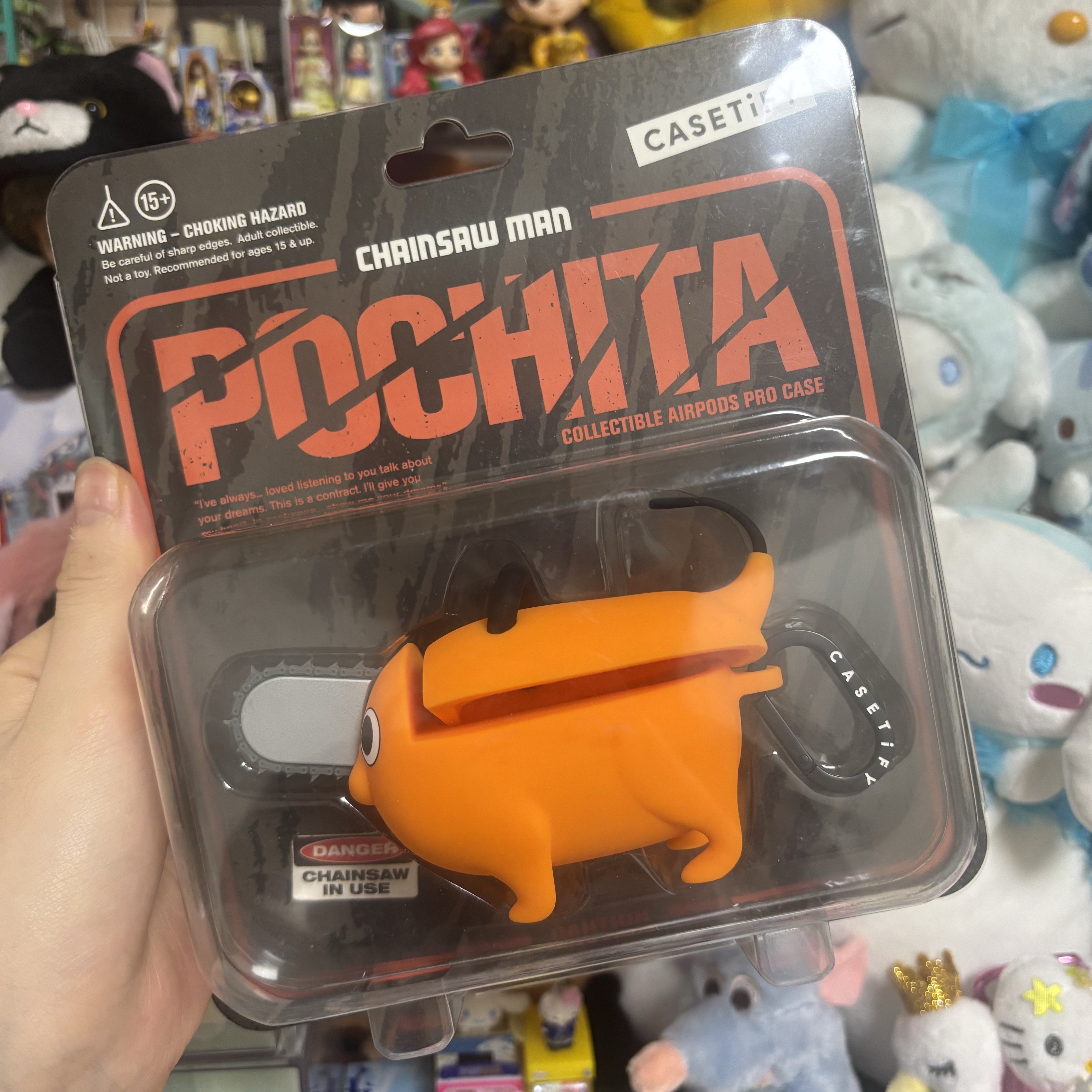 Casetify x Chainsaw Man Pochita Collectible AirPods Pro 1st/2nd Gen Case 착용 스타일 - 1