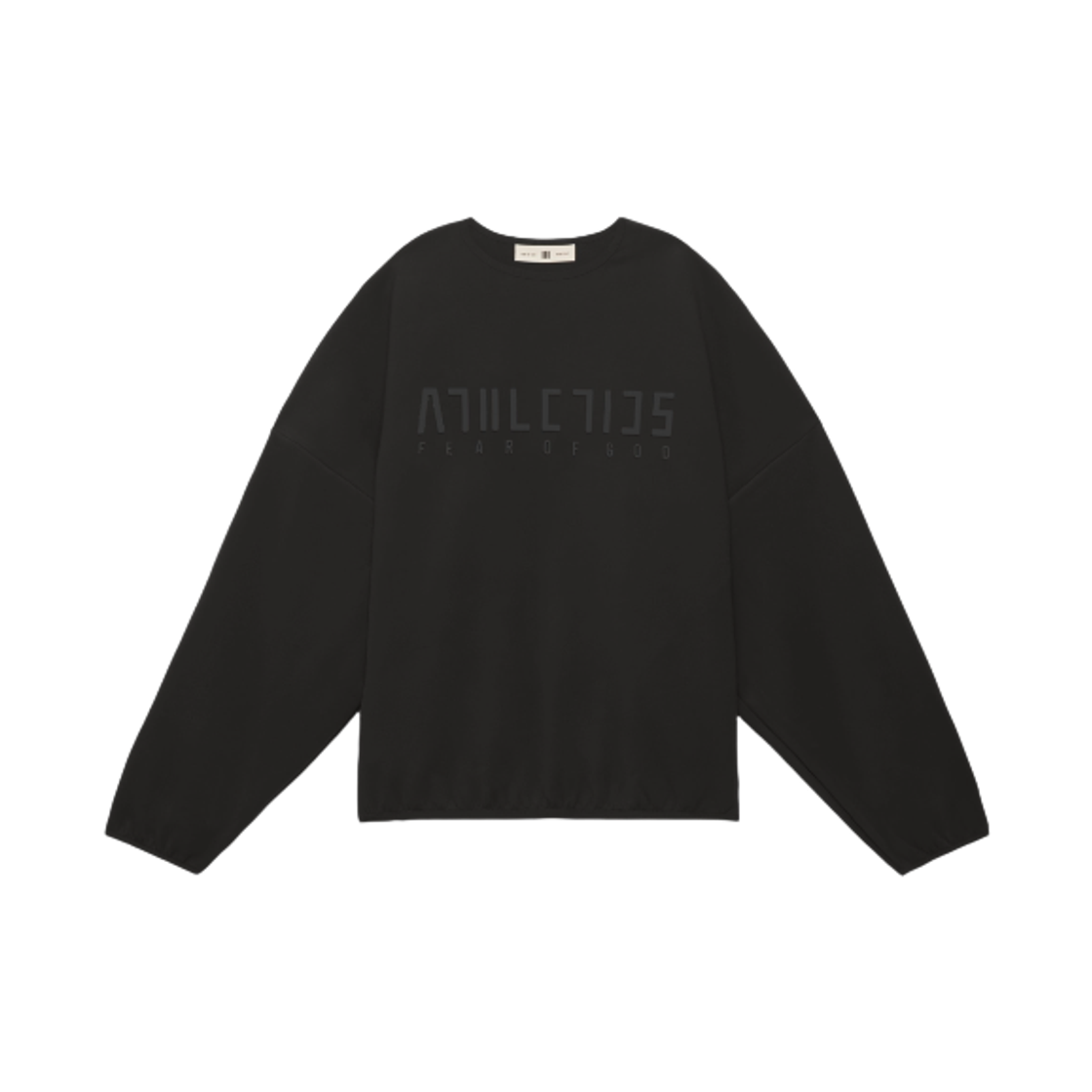 아디다스 x 피어 오브 갓 애슬레틱스 스웨이드 플리스 크루넥 블랙 - US 사이즈(Adidas x Fear of God Athletics Suede Fleece Crewneck Black - US Sizing) - 1