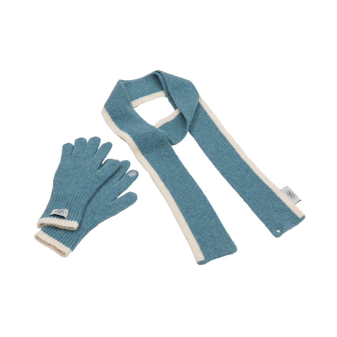 Frozen Muffler Glove Set Mint RECLOW Frozen Muffler Glove Set Mint