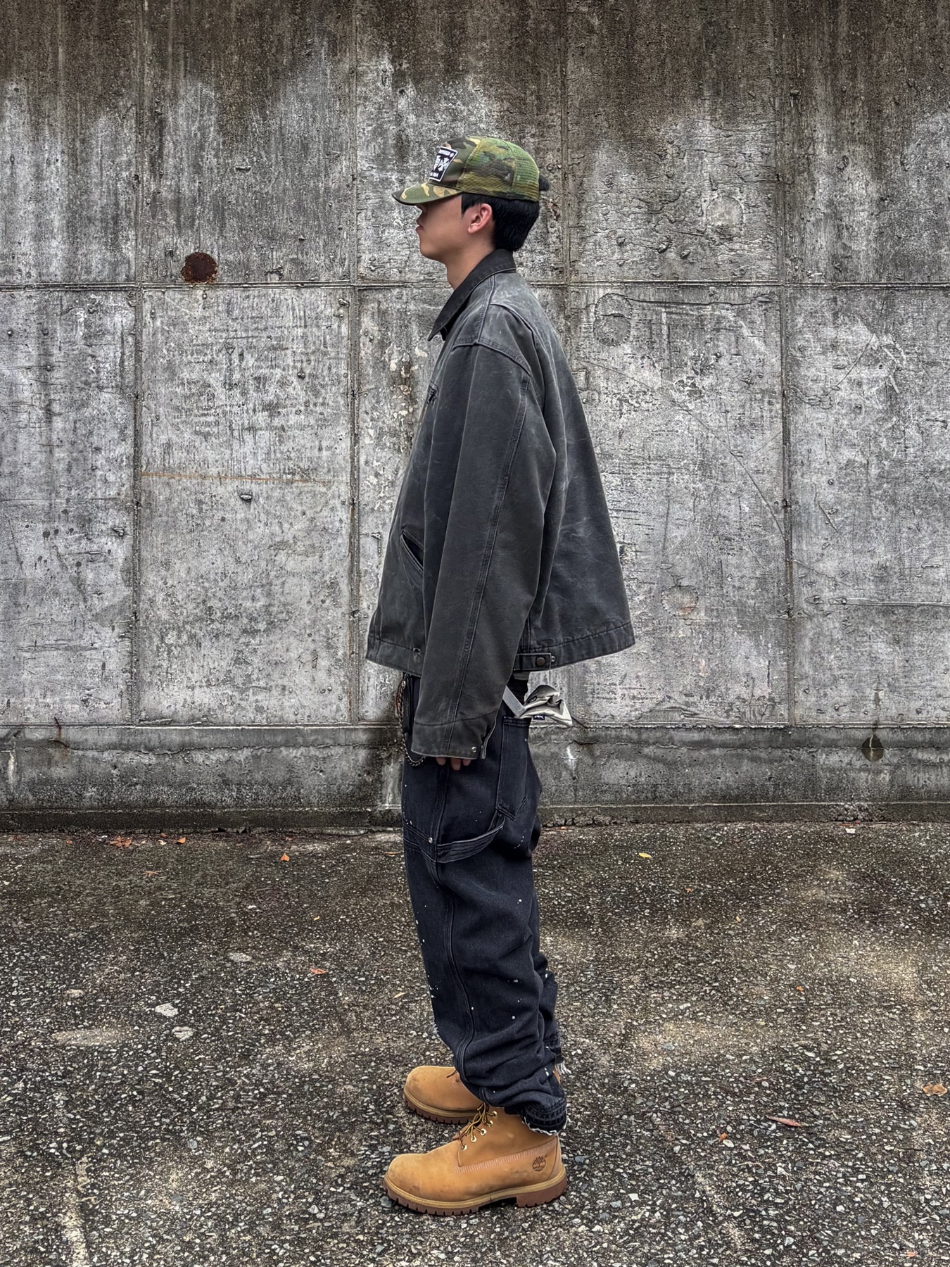 Wapworks Work Double Knee Carpenter Pants, Timberland Premium 6 inch Waterproof Boot Wheat Nubuck - Wide 착용 스타일 - 3