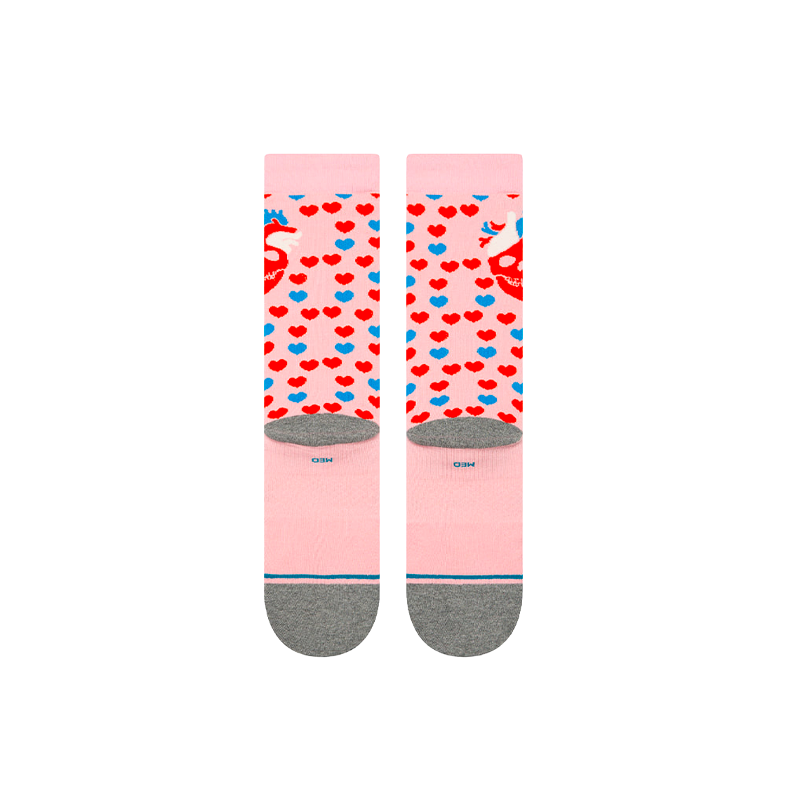 스탠스 STRANGE LOVE X STANCE 유니섹스 하티드 크루(STANCE Strange Love X Stance Hearted Crew Pnk) - 3