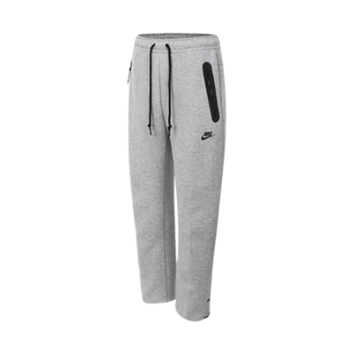 나이키 테크 플리스 오픈 헴 팬츠 다크 그레이 헤더 블랙 - 아시아(Nike Tech Fleece Open Hem Pants Dark Grey Heather Black - Asia) - 1
