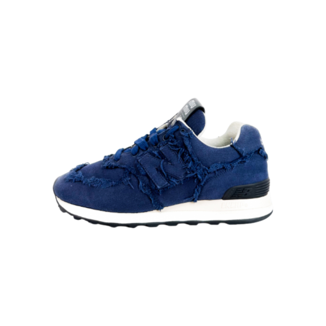 미우미우 x 뉴발란스 574 여성 데님 스니커즈 로얄 블루(Miu Miu x New Balance 574 Denim Sneakers Royal Blue)