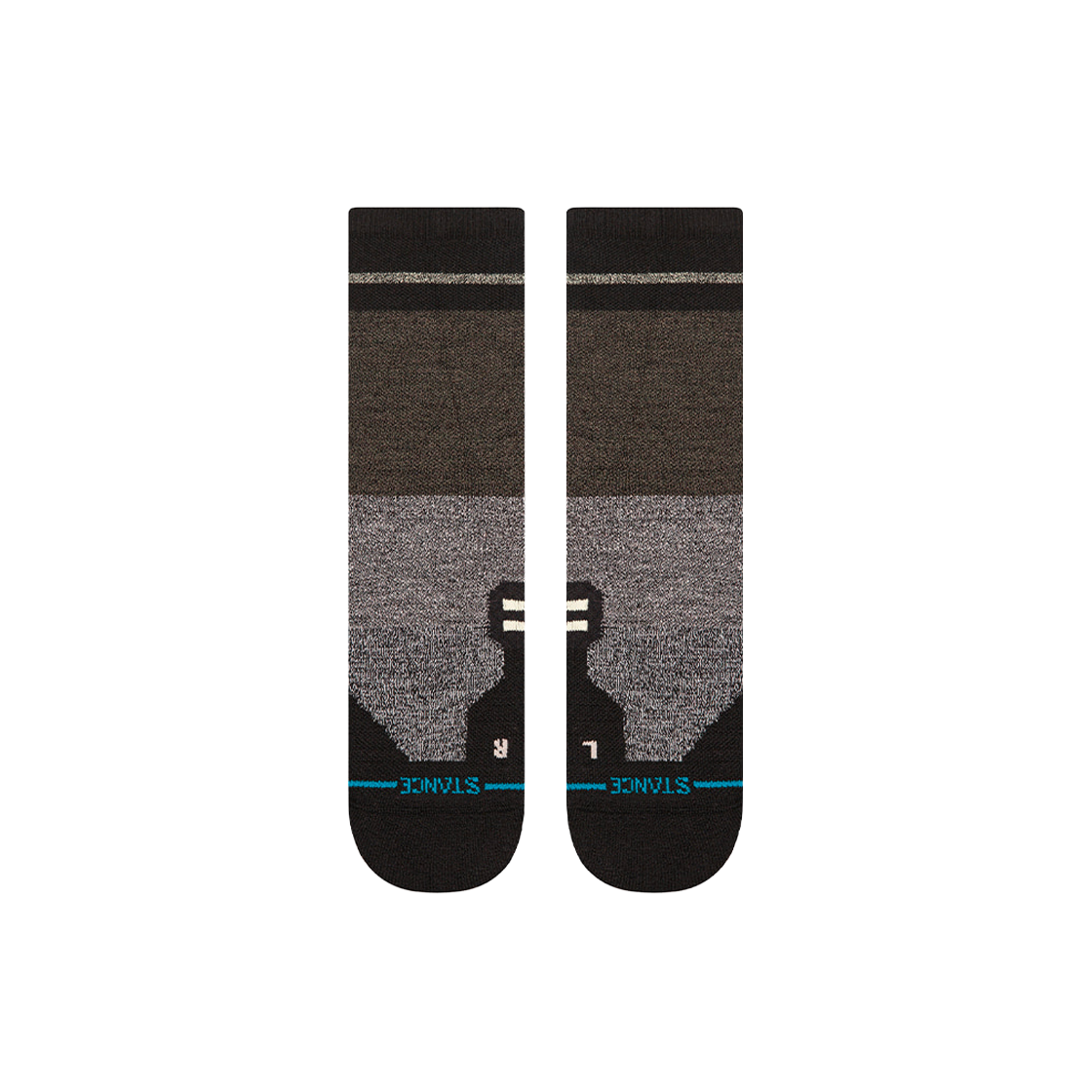 스탠스 유니섹스 트렌톤 미드 울 크루(STANCE Trenton Mid Wool Crew Blk) - 2