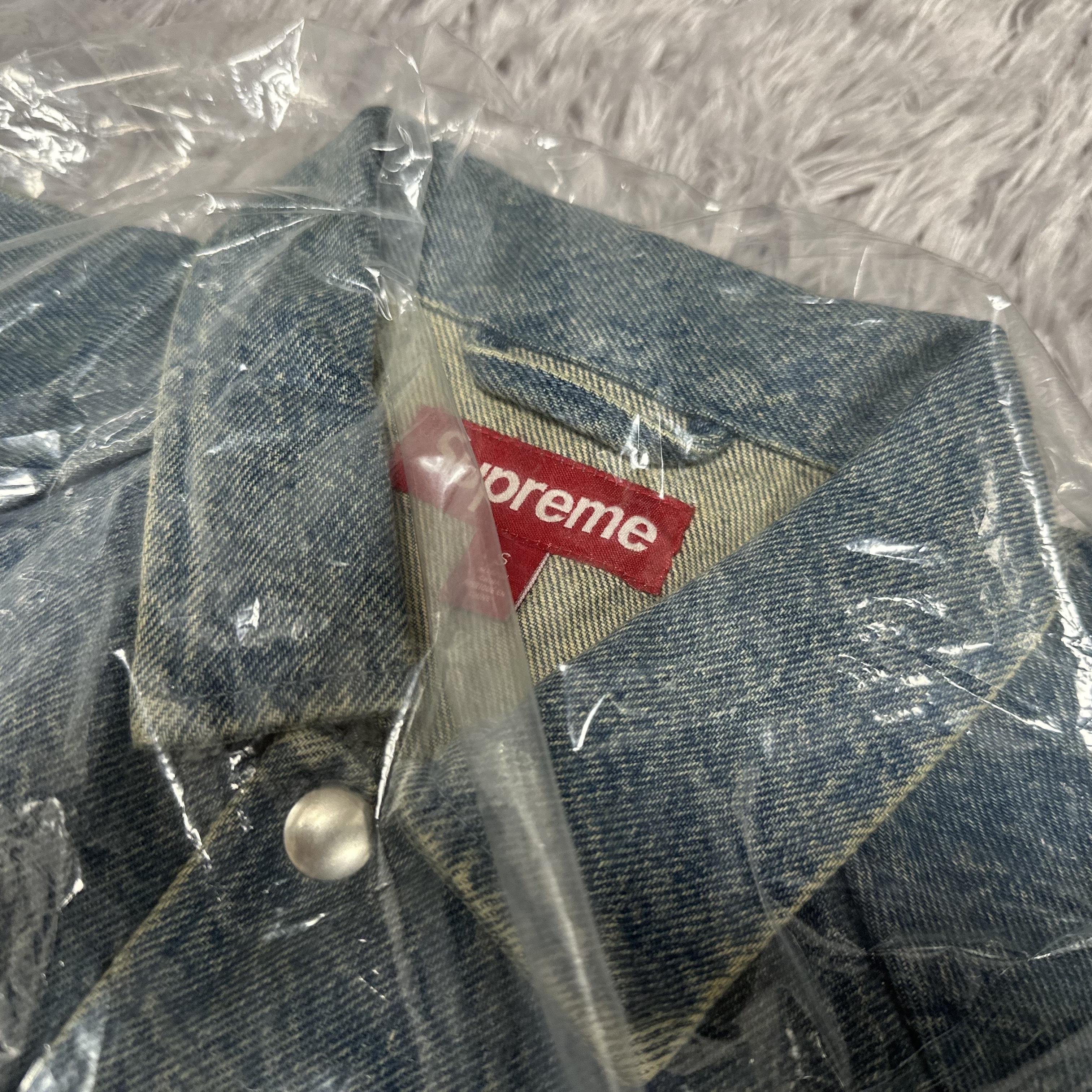 Supreme Arc Denim Coaches Jacket Washed Indigo - 25SS 착용 스타일 - 1
