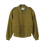 Recto Vintage Pressed Crease Jumper Olive