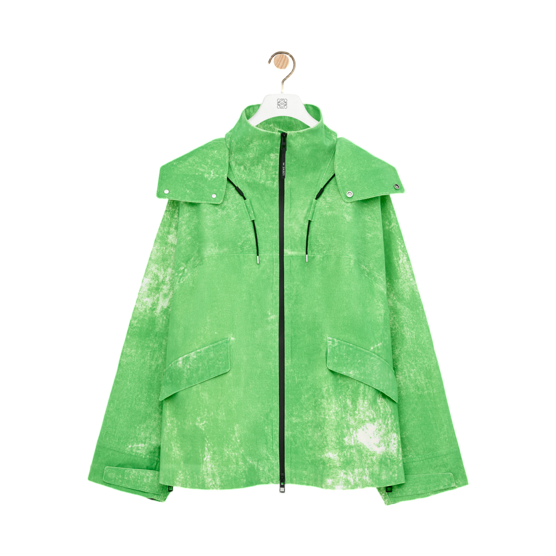로에베 x 온 러닝 자켓 플록 테크니컬 쉘 그린(Loewe x On Running Jacket In Flocked Technical Shell Green)