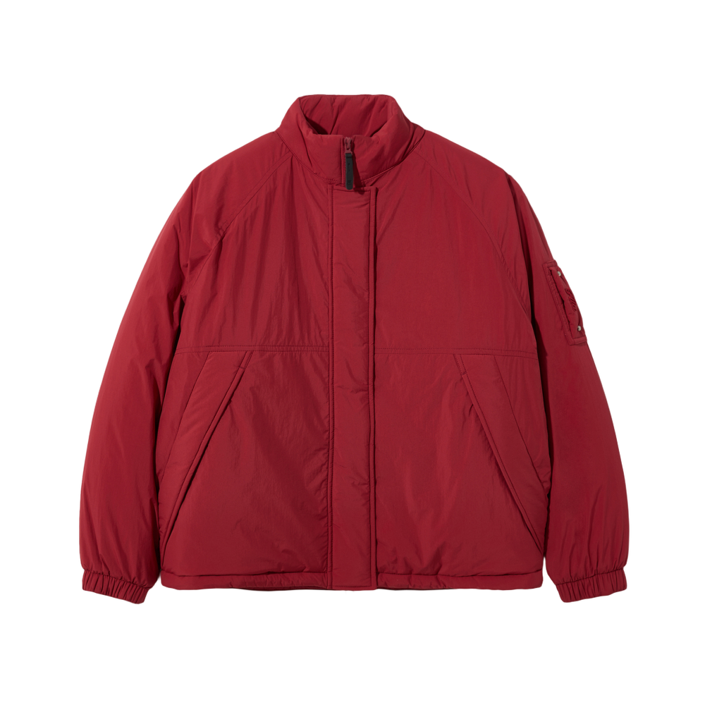 1100FS254JK01F001613 [6% 적립] FILA High Neck Padded Jacket Red