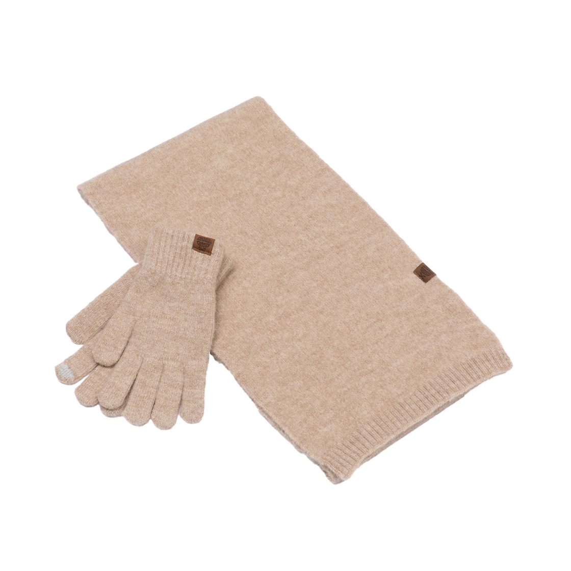 리끌로우 캔디 장갑 머플러 세트 베이지(RECLOW Candy Gloves Muffler Set Beige)