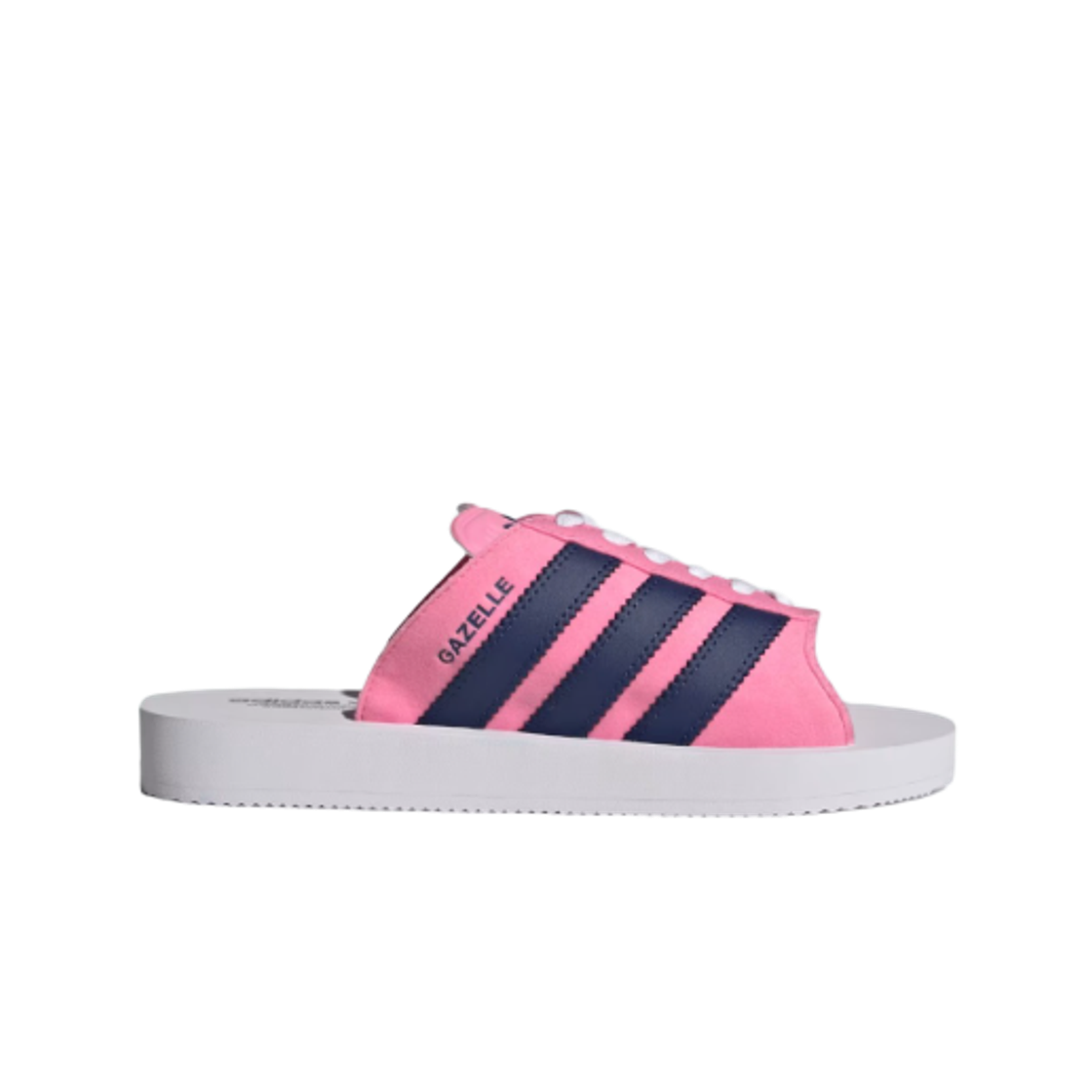 JQ7445 (W) Adidas Gazelle Beach Slides Bliss Pink Dark Blue
