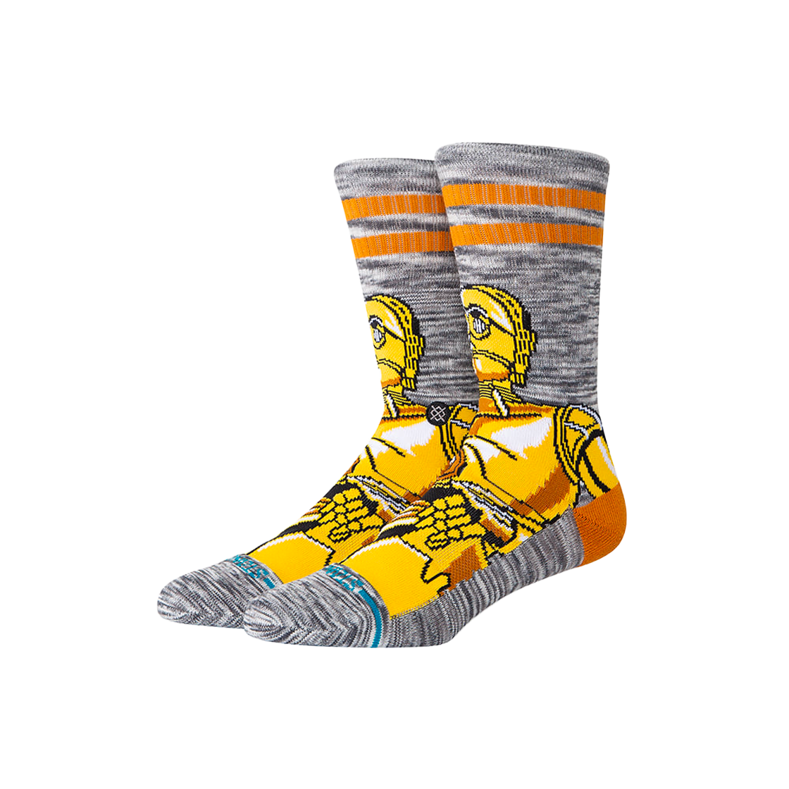 스탠스 STAR WARS X STANCE 유니섹스 C-3PO 크루(STANCE Star Wars X Stance C-3Po Crew Gld)