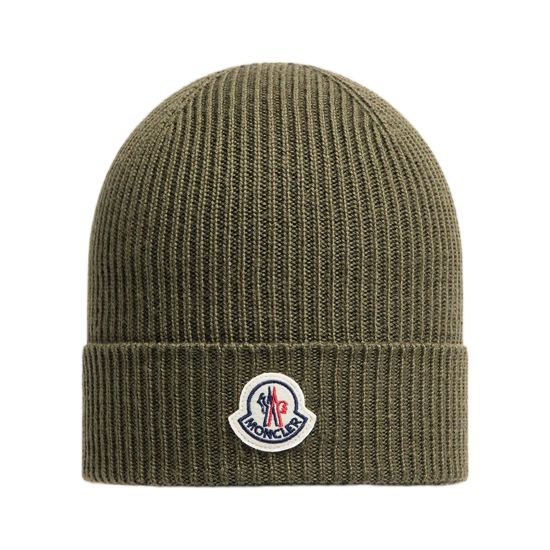 K2-091-3B70500-A9342-818 Moncler Wool Beanie Olive Green - 25FW