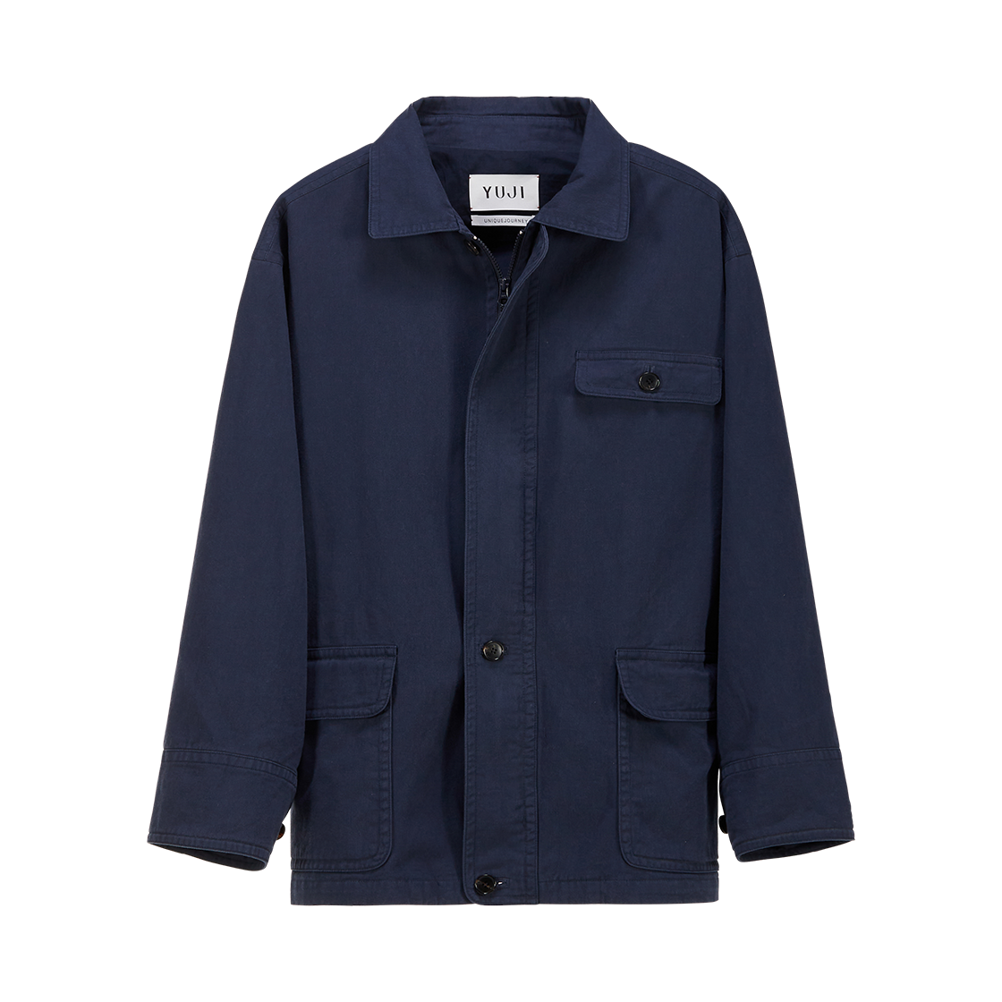 유지 빈티지 워시드 헌팅 코트 네이비(YUJI Vintage Washed Hunting Coat Navy)