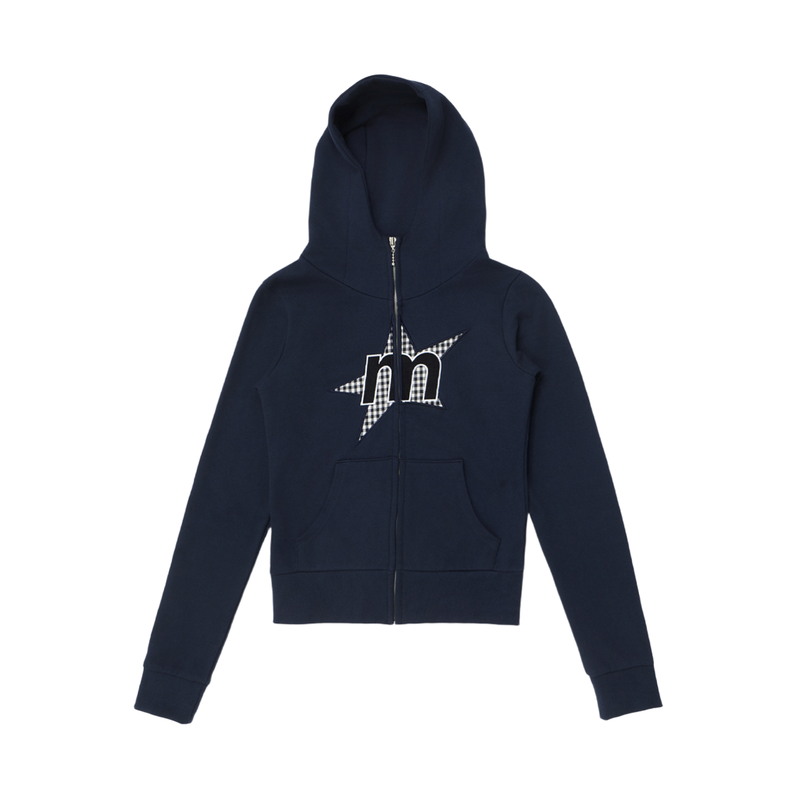 MP25FWHD03NV mnmpair MP Highneck Hood Zip Up Navy