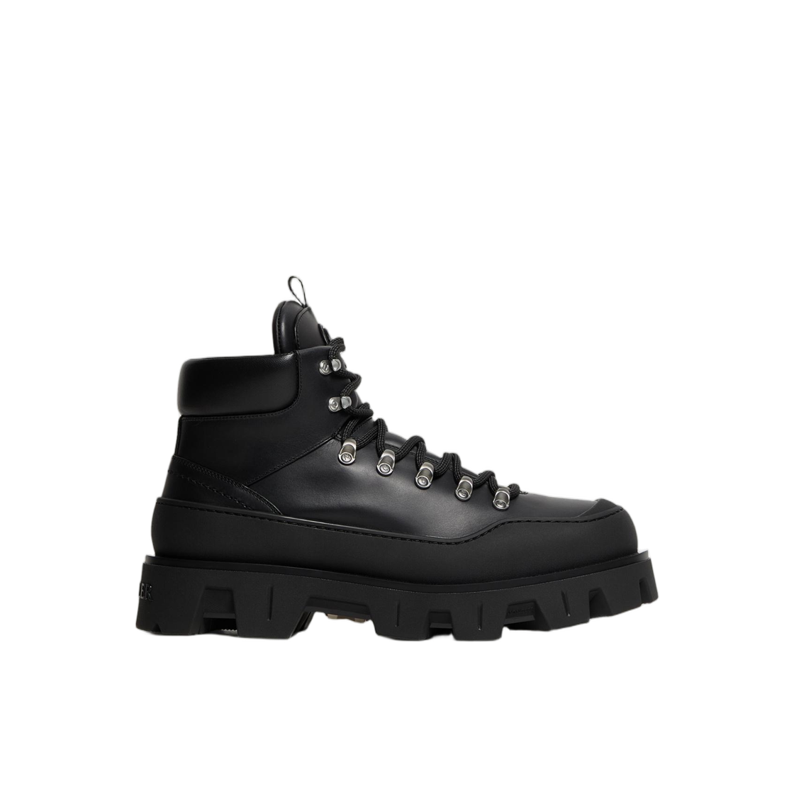 K2-09A-4G00050-M7161-999 Moncler Peak Trek Leather Ankle Boots Black - 25FW