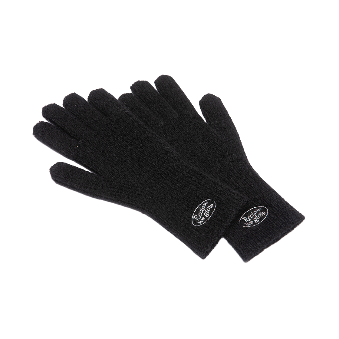 리끌로우 니트 로고 장갑 블랙(RECLOW Knit Logo Glove Black) - 1