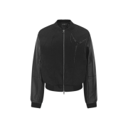 Surgery Sutured Varsity Jacket Black