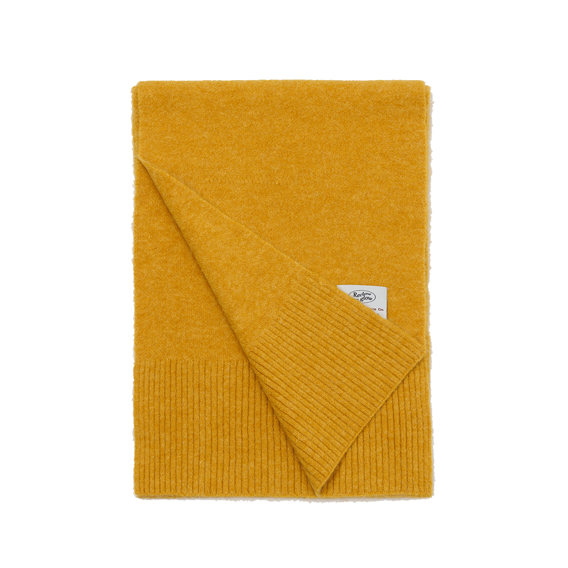 리끌로우 울터치 니트 머플러 머스타드(RECLOW Wool Touch Knit Muffler Mustard) - 2