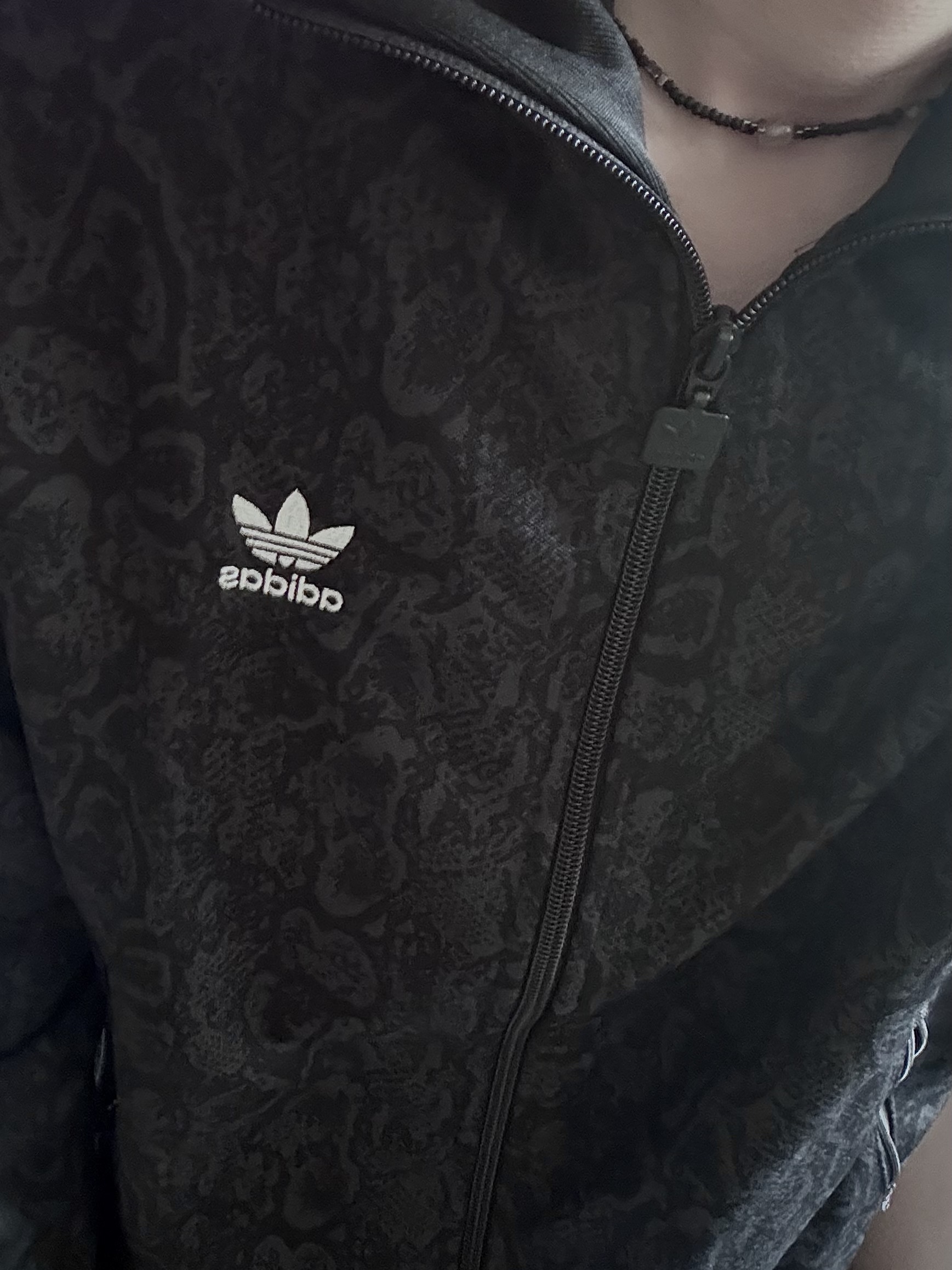 (W) Adidas Snake Firebird Track Top Black Multicolor - US Sizing 착용 스타일