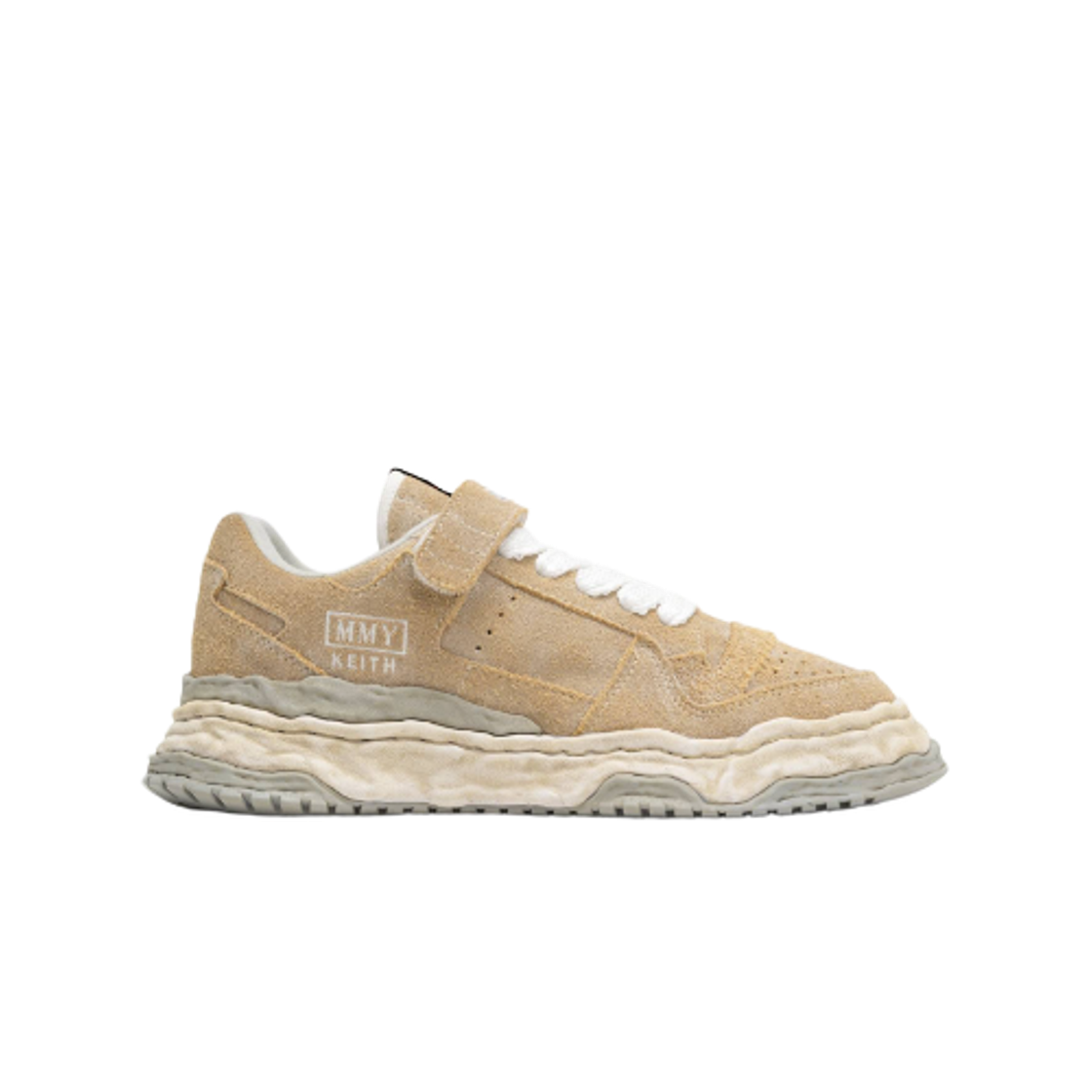 메종 미하라 야스히로 키스 OG 솔 빈티지 스웨이드 로우탑 스니커즈 화이트(Maison Mihara Yasuhiro Keith OG Sole Vintage Suede Low-top Sneakers White) - 1