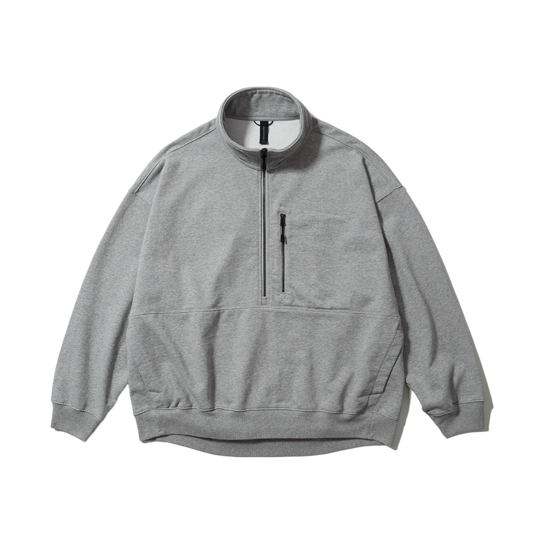 PMF025-03SW07 [FW25] moif Baggy Half-Zip Sweat Heather Gray