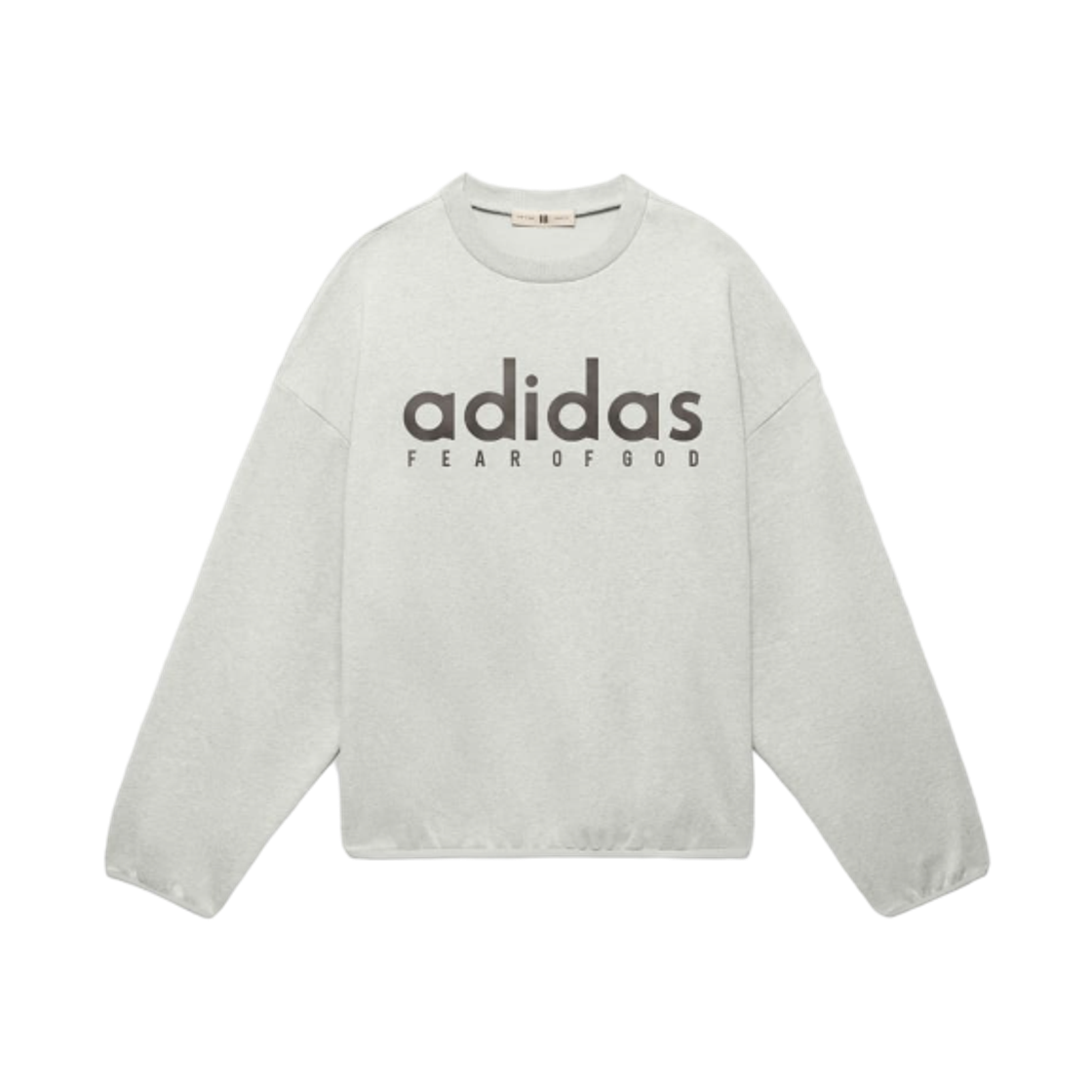 JZ7369 Adidas x Fear of God Athletics Cotton Fleece Crewneck Medium Grey Heather - KR Sizing