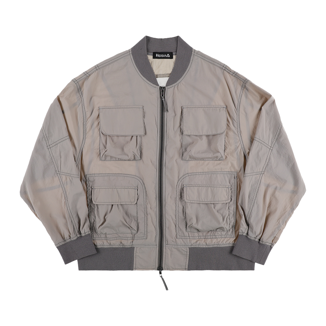 하이산 유틸리티 윈드 봄버 자켓 스톤 베이지(Heisan Utility Wind Bomber Jacket)