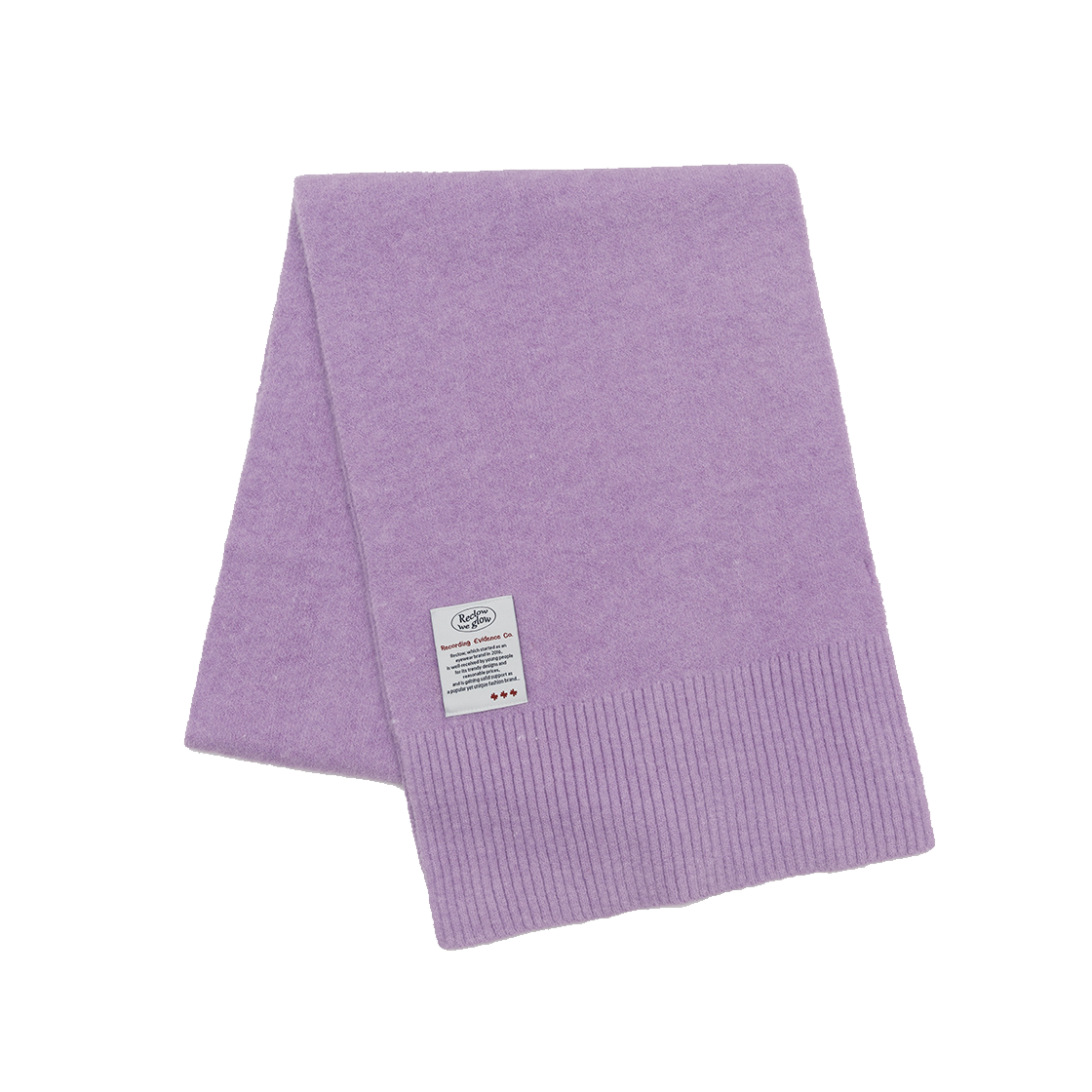 리끌로우 울터치 니트 머플러 퍼플(RECLOW Wool Touch Knit Muffler Purple) - 1