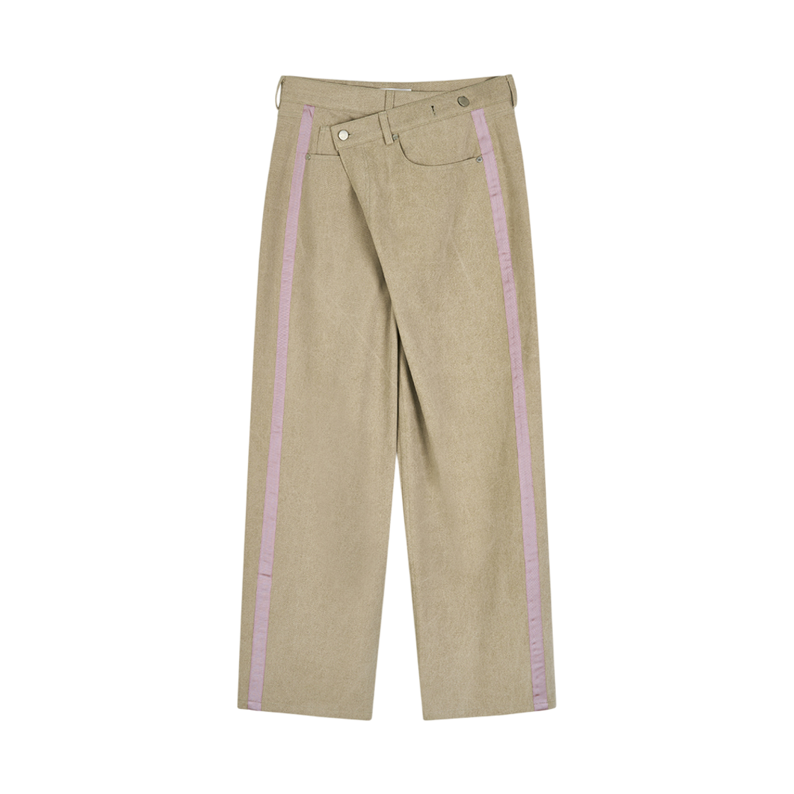 S25FW4002PP SEEN Twisted Cotton Pants Pale Purple