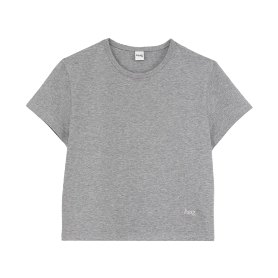 (W) 헤이그 어 레귤러 티셔츠 그레이((W) Haag A Regular T-Shirt Grey)