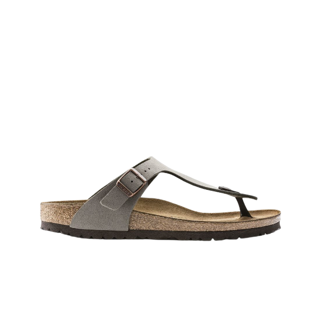 0043393 Birkenstock Gizeh Birko Flor Birkibuc Stone - Narrow