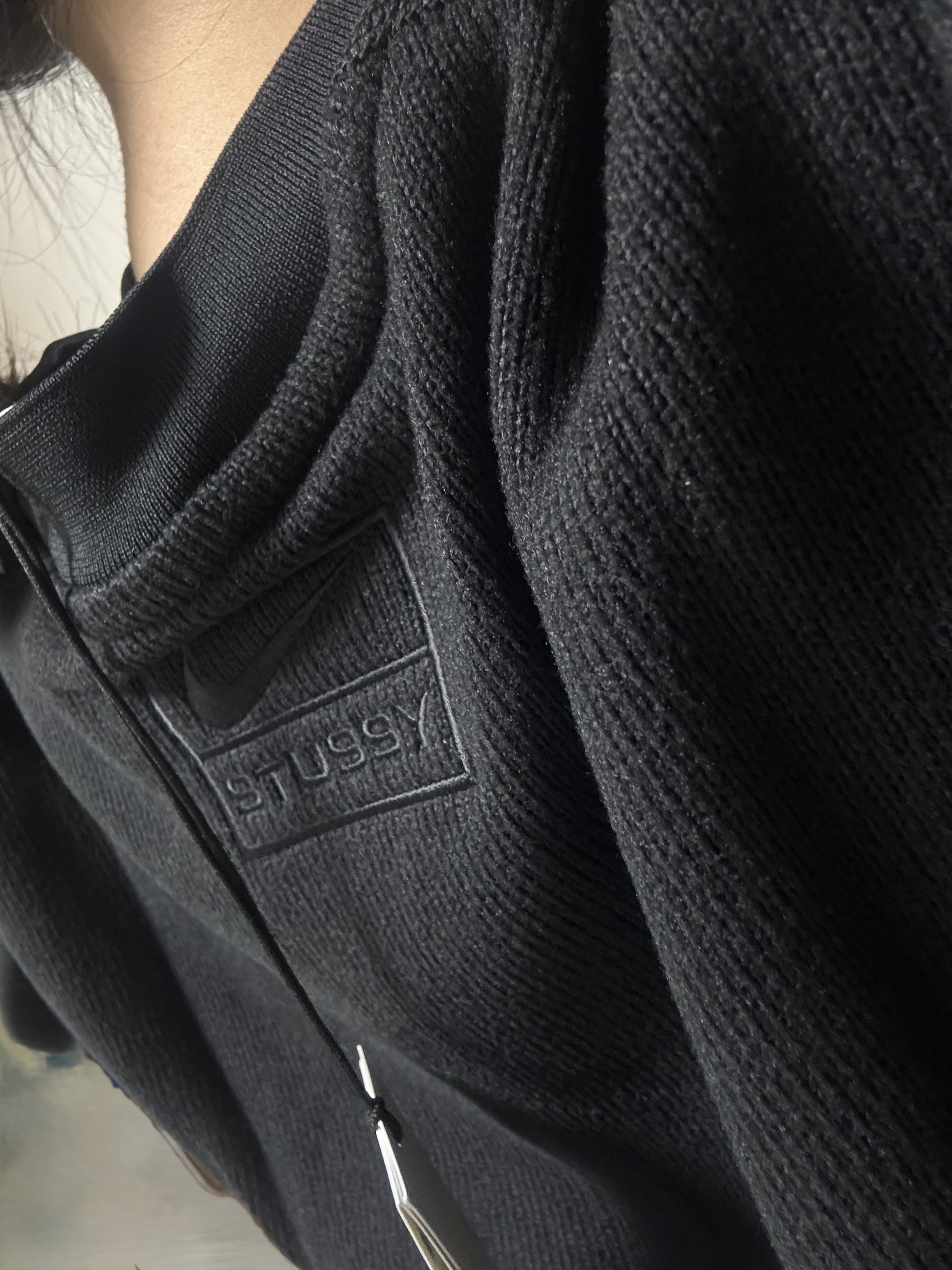 Nike x Stussy Fleece Thermal Black (HQ8528-010) 착용 스타일 - 1
