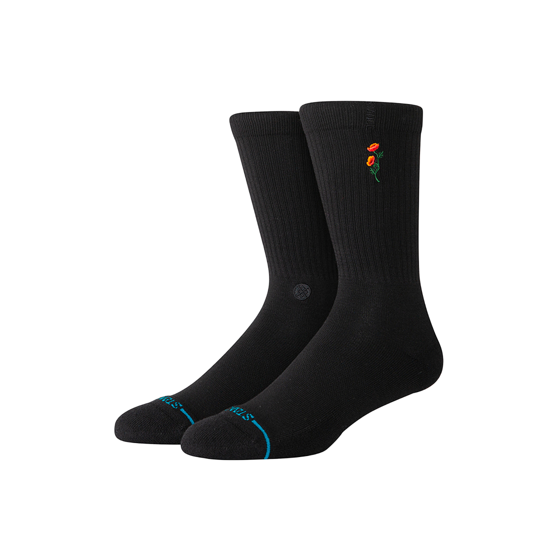 스탠스 유니섹스 트위기 크루(STANCE Twiggy Crew Blk)