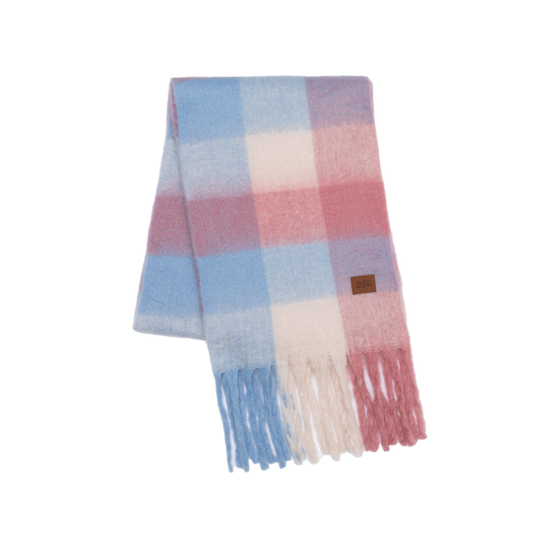 Snow Check Muffler Pink RECLOW Snow Check Muffler Pink