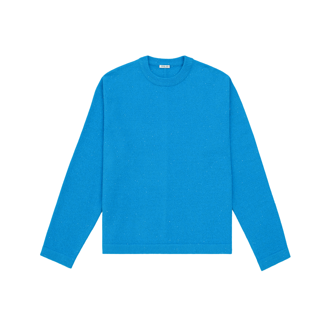 유지 맨즈 미드나잇 스파클 라운드넥 니트 탑 블루(YUJI Men'S Midnight Sparkle Round Neck Knit Top Blue)