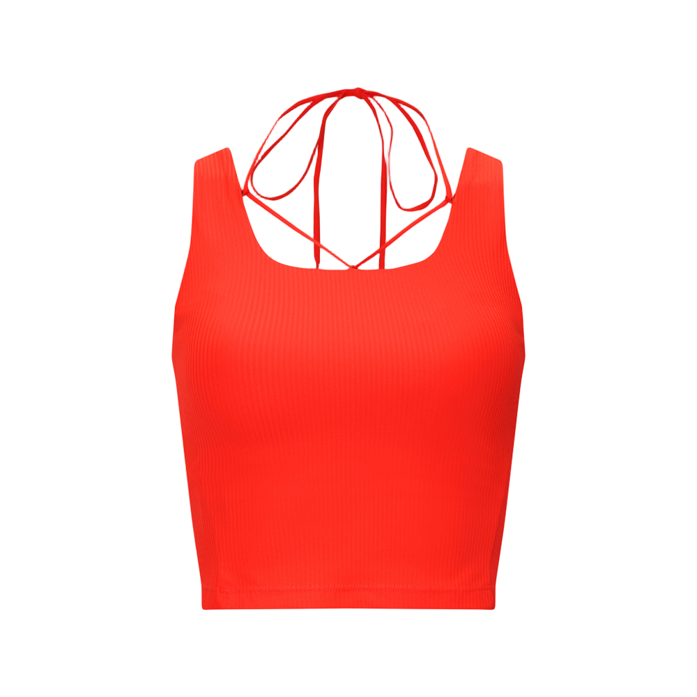 1100FS253IT02F001820 [6% 적립] FILA Detachable Strap Ribbed Bratop Orange