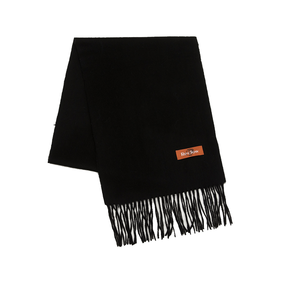 리끌로우 울 100% 머플러 블랙(RECLOW Wool 100% Muffler Black)