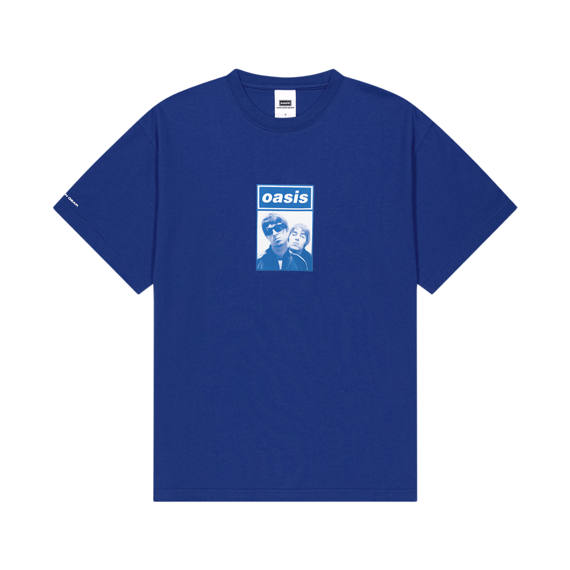 산산기어 X 오아시스 포토 티셔츠 블루(Sansan Gear x Oasis Photo T-Shirt Blue)