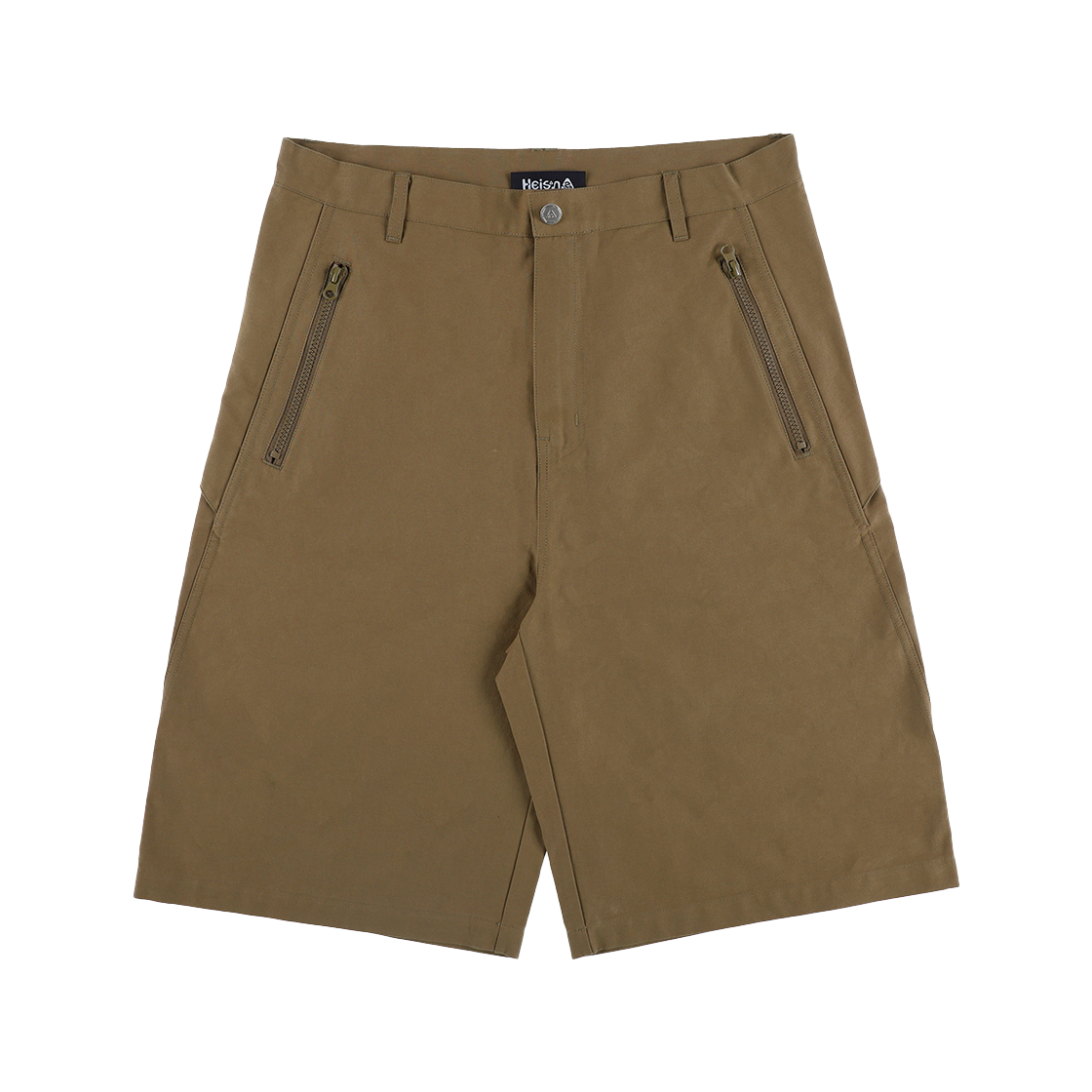 하이산 히든 포켓 버뮤다 팬츠 - 카키(Heisan Hidden Pocket Bermuda Pants - Khaki)