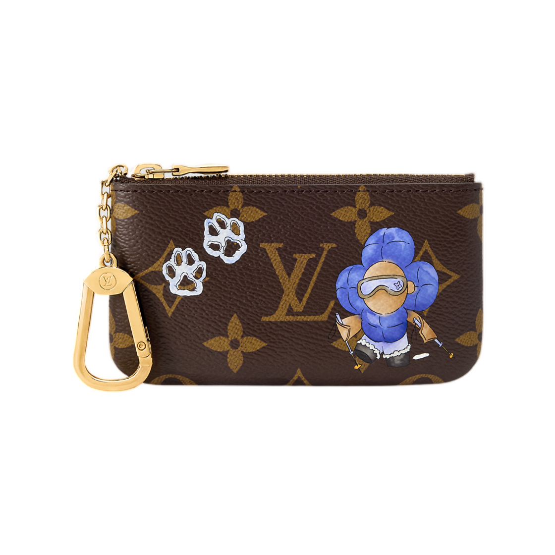 M15341 Louis Vuitton Key Pouch Monogram Blue Frost