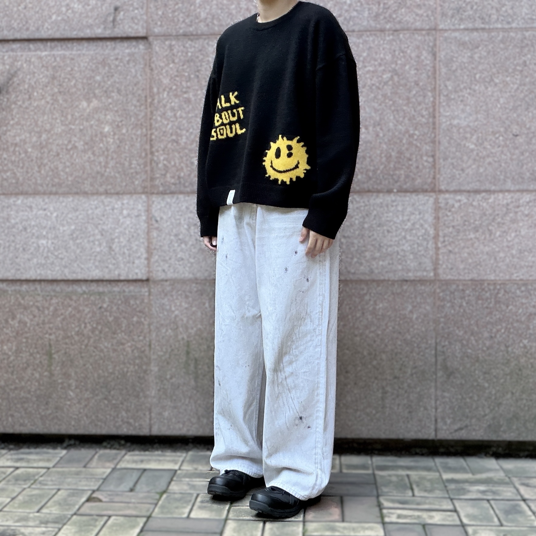 Asics Winjob CP111 Black, Uniqlo Multi Pocket Shoulder Bag Black 착용 스타일 - 2